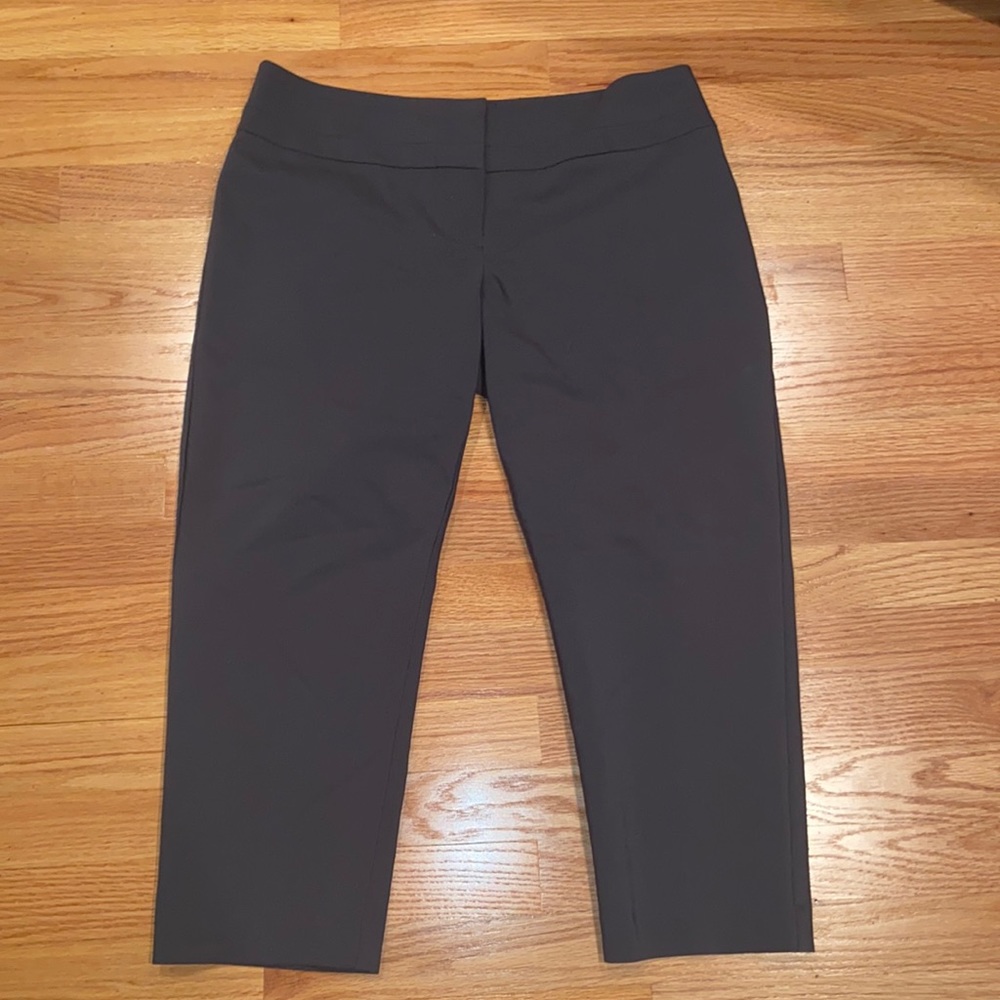 Grey Capri Dress Pants